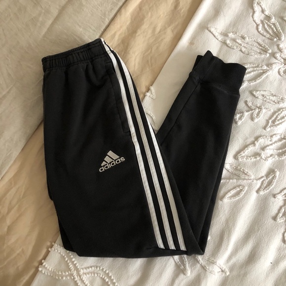 adidas 3 stripe skinny joggers